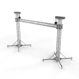 Portable Aluminum Frame Goal Post Spigot Square Box Gate Speaker Truss for Stages Concerts and Outdoor Events
