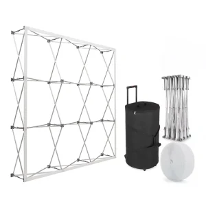 Portable Aluminum Pop-Up Display Backdrop Stand for Trade Shows