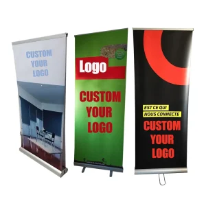 Portable Aluminum Retractable Roll-Up Banner Stand