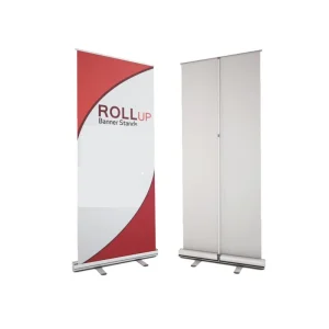 Portable Aluminum Retractable Roll up Banner Stand for Exhibitions with Printed Banner