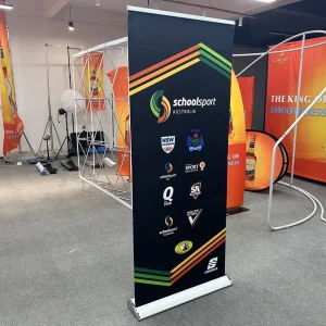 Portable Aluminum Roll-Up Banner Display Stand 200cm with Large Base