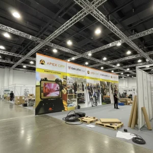 Portable Aluminum SEG Fabric Quick-Assembly LED Lightbox Exhibition Booth