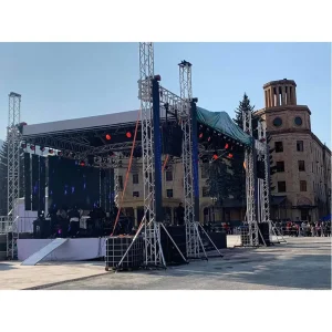 Portable Aluminum Stage Truss System for Outdoor Events