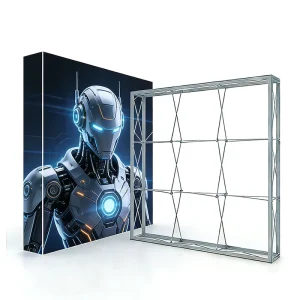 Portable Aluminum Tube Frame SEG Tension Fabric Collapsible Trade Show Display Stand