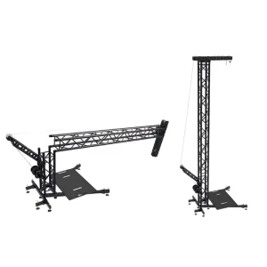 Portable Audio Line Array Lift Tower Loudspeaker Square Triangle Aluminum Alloy Truss for Stage Events and Concerts, TUV