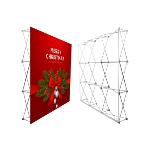 Portable Automatic Pop-Up Backdrop Banner Stand for Trade Shows