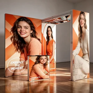 Portable Backlit 10 x 10 Pop-Up Trade Show Booth