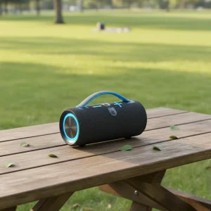 Portable Bluetooth Speaker Indoor Outdoor Use Hand Free Wearable Type C Audio Speaker with RGB Effect 30W Power