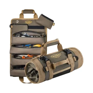 Portable Car Mechanic Tool Roll Bag Organizer Detachable Polyester Pockets Case