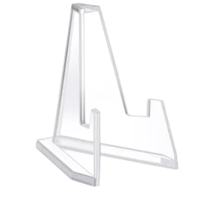 Portable Clear Acrylic Display Rack for Playing Cards, Trading Cards, and Slabs