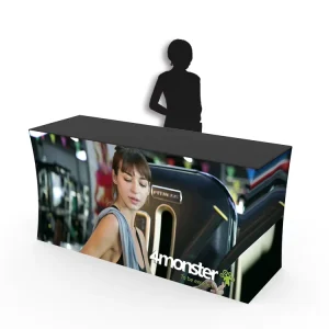 Portable Collapsible Tension Fabric Display Stand and Trade Show Counter