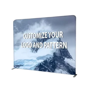 Portable Conference Exhibition Display Backdrop Booth for Events Media Wall Stand Custom Fabric Tension Backdrop Indoor