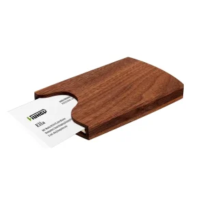 Portable Credit Card Case Holder Business Name Card Case Wooden Pocket Business Card Holders Wallet for Men