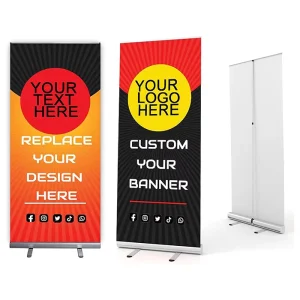 Portable Custom Roll-Up Banner Stand with Poster Prints