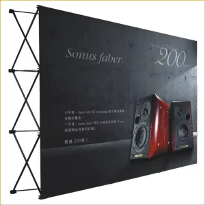 Portable Eco-Friendly Hanging Pop-Up Banner Display Stand 300x225cm Polyester