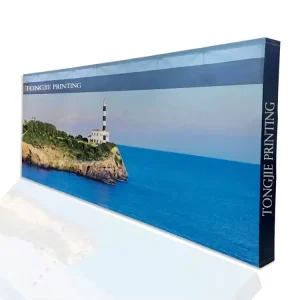 Portable Exhibition Booth Wall Banner Stand Straight Backdrop Tension Fabric Pop up Display for Trade Show