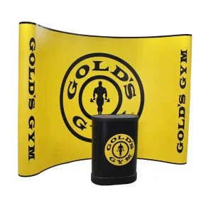 Portable Exhibition Tension Fabric Banner Wall Pop-Up Display Stand
