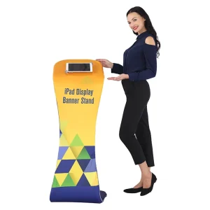 Portable Floor-Standing Holder for Pad Display Stand Aluminum Tube Tension Fabric Display Accessories