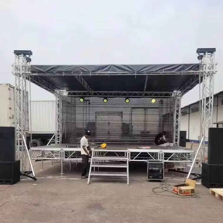 Portable Foldable Aluminum Alloy Spigot Truss System for Outdoor Events 1000kg Load Capacity
