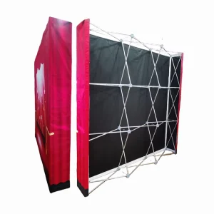 Portable Foldable Pop up Display Stand with Fabric Backdrop for Advertising Banner Stands