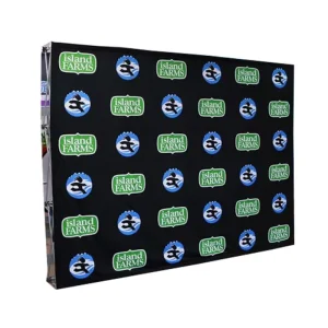 Portable Foldable Tension Fabric Pop-Up Backdrop Display Stand for Trade Shows
