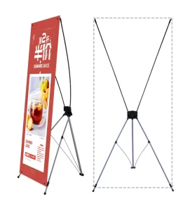Portable Foldable X Banner Stand 80x180cm for Trade Shows and Outdoor Display