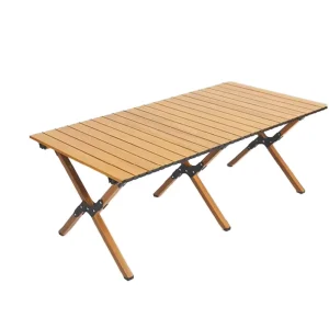 Portable Folding Camping Table with Carry Bag for Outdoor Picnics Travel Durable Metal Construction