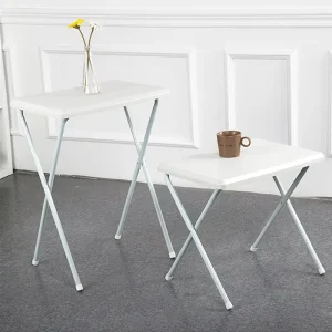 Portable Folding Meeting Study Table Steel Leg Folding with Desk Folded Under 200