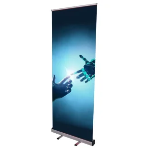 Portable Green LED Screen Rollup Retractable Banner Stand