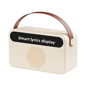 Portable Handheld Speaker BT5.4 IPX4 Waterproof HiFi Sound Digital Display FM Radio Desktop Outdoor