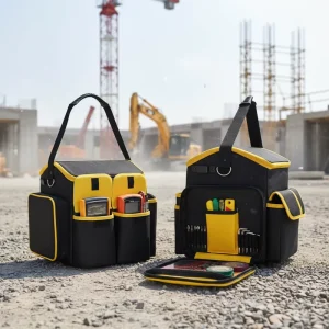Portable Heavy Duty Electrician Tool Bag Waterproof Wide Opening Multiple Pockets Large Capacity OEM ODM
