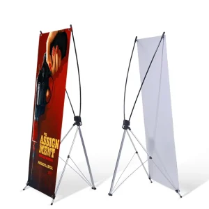 Portable Korean X Banner Display Stand