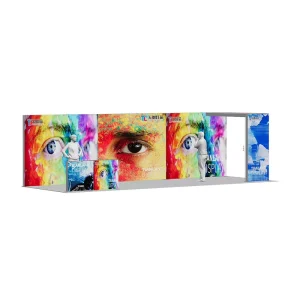 Portable LED Advertising Board Light Box Modular Exhibition Stand with Dye Sublimation