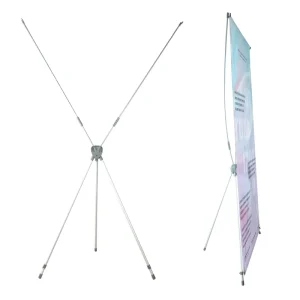 Portable Light Weight Waterproof X banner Stand Reusable Poster Banner Stand for Indoor and Outdoor Advertising