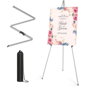 Portable Lightweight Collapsible Tripod Easel Stand for Wedding Signs and Posters