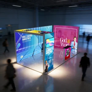 Portable Lightweight Double-Sided Hanging LED Advertising Light Box with Aluminum Frame