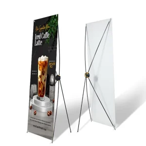 Portable Lightweight PVC and Aluminum X Display Stand, 80 x 180 cm, Pull-Up Banner