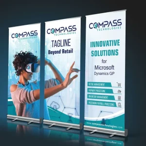 Portable Lightweight Roll-Up Banner Display with Carry Bag for Trade Shows and Events