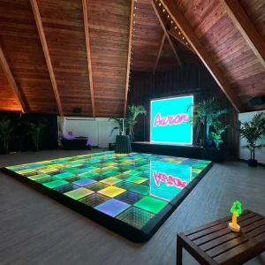 Portable Magnetic 3D LED Dance Floor Tiles with Snap-Together Panels, IP67 Waterproof for Outdoor Events and Rental