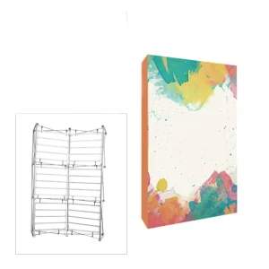 Portable Magnetic Fabric Pop-Up Exhibition Stand Curved Display Backdrop