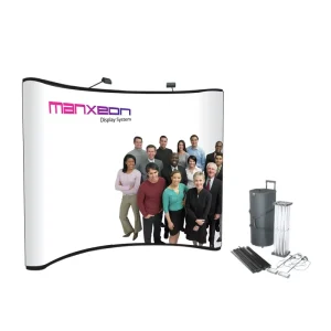 Portable Magnetic Fabric Pop-up Curved Display Stand