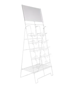 Portable Metal Magazine Display Rack and Brochure Holder for Supermarkets