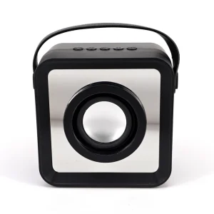 Portable Mini Audio Speaker with RGB LED Lighting for Outdoor Boomboxes and Handheld Small Subwoofers