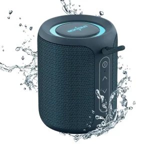 Portable Mini Bluetooth Speaker with 15W Output Built-in Battery Waterproof and Dustproof for Desktop Computer