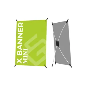 Portable Mini X Banner Roll up Display Stand for Advertising Promotions Retractable Exhibition Display