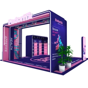 Portable Modular LED Aluminum Tension Fabric Trade Show Booth Display System