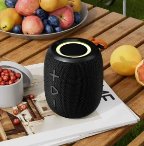 Portable Outdoor 10W TWS Stereo Speaker with Bass, RGB Light, and Waterproof Design
