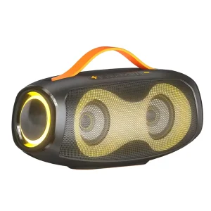 Portable Outdoor Bluetooth Speaker with LED Lighting and Stereo Sound