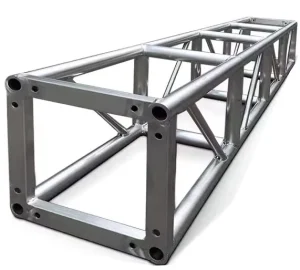 Portable Outdoor Event Truss Display With Aluminum Backdrop, Triangle and Square Pattern, Plywood and Aluminum Alloy Grid Frame