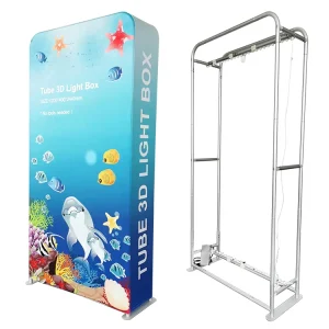 Portable Outdoor Single-Sided Backlit Aluminum LED Fabric Light Box with Custom Logo